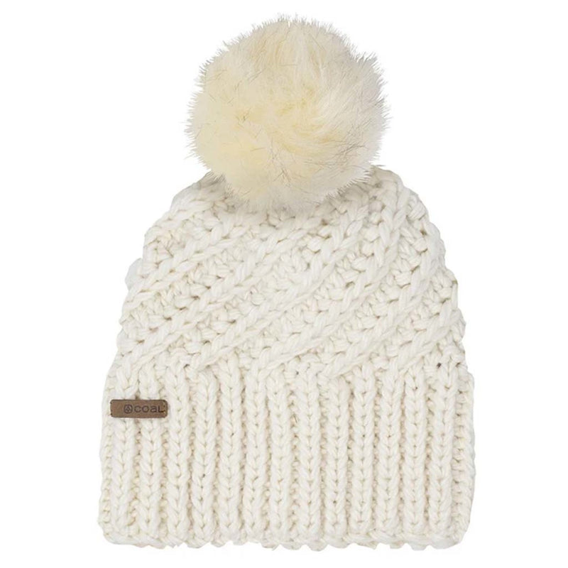 Load image into Gallery viewer, Coal Women's The Maizy Knit Faux Fur Pom Beanie