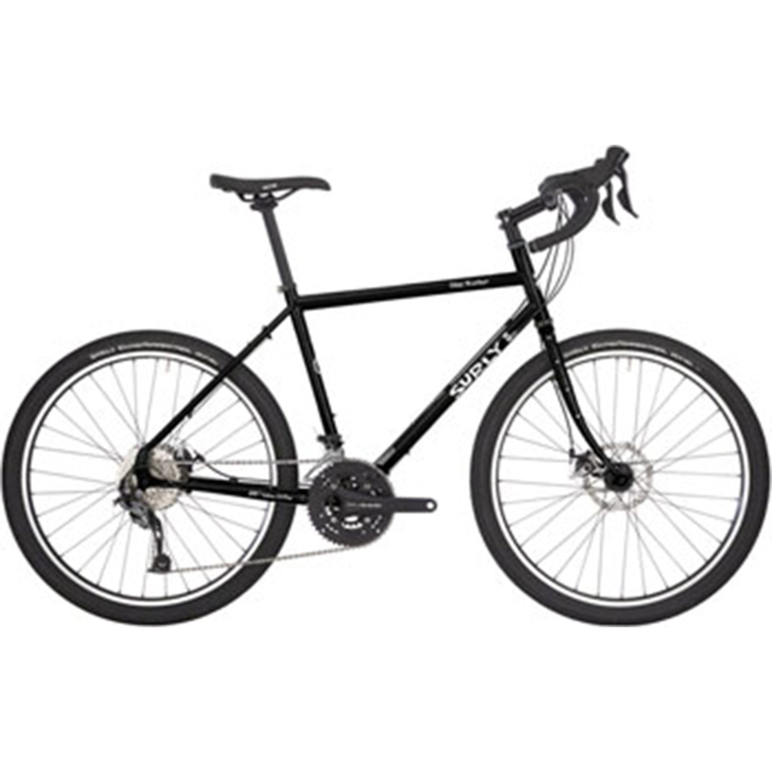 surly gravel bike Surly Disc Trucker 700c Bike (Hi-Viz Black) (62cm)