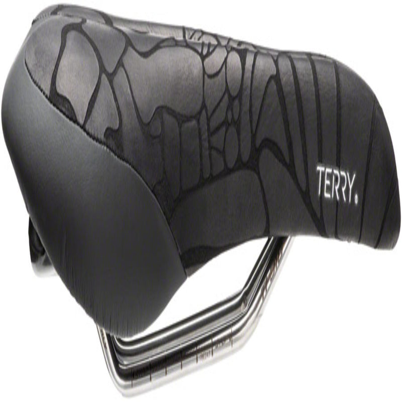 Load image into Gallery viewer, Terry Butterfly Ti Saddle - Titanium, Black, Women's