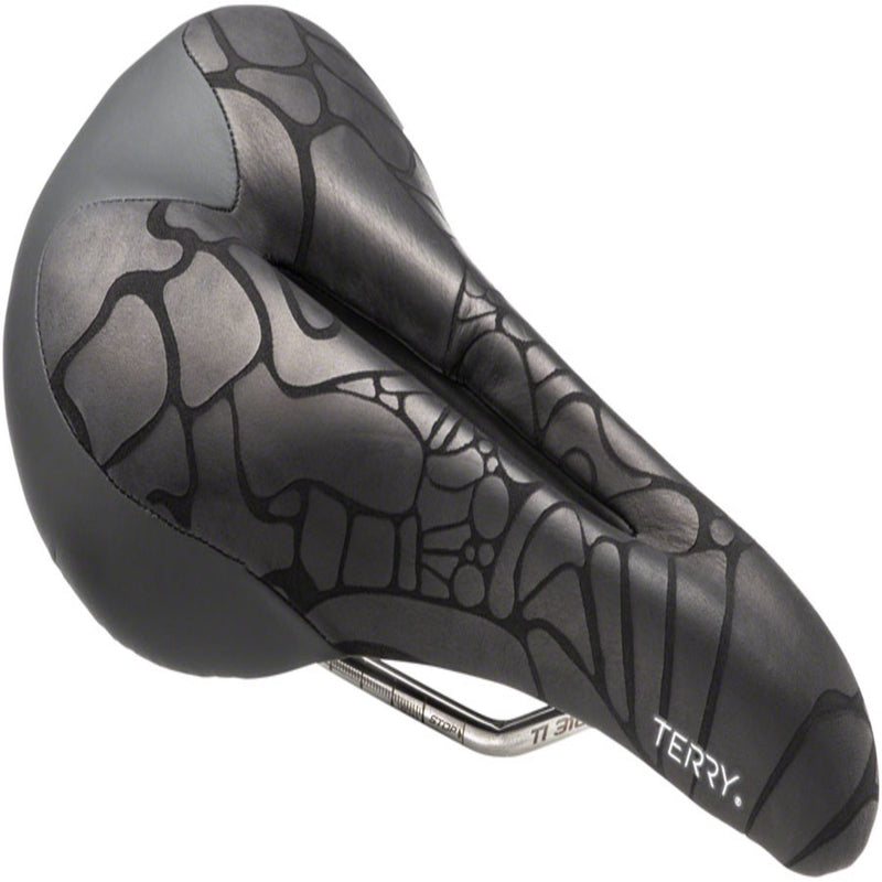 Load image into Gallery viewer, Terry Butterfly Ti Saddle - Titanium, Black, Women's