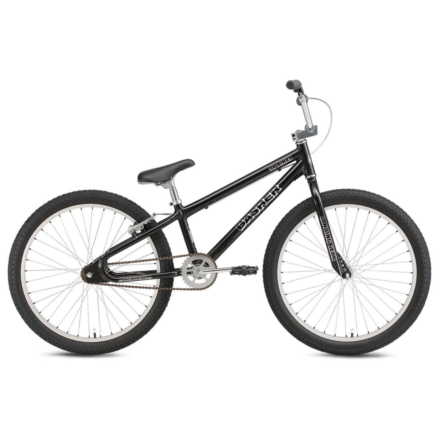 SE Bikes Basher 24-inch Kids' Bike in Black Lightning