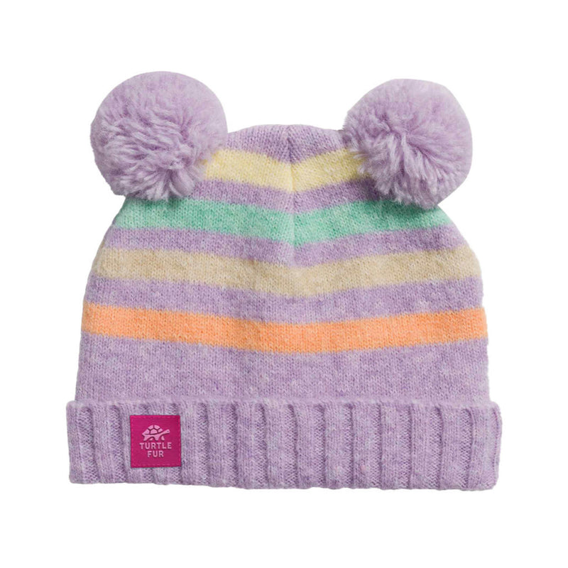 Load image into Gallery viewer, Turtle Fur Toddler Recycled Pom Party Beanie