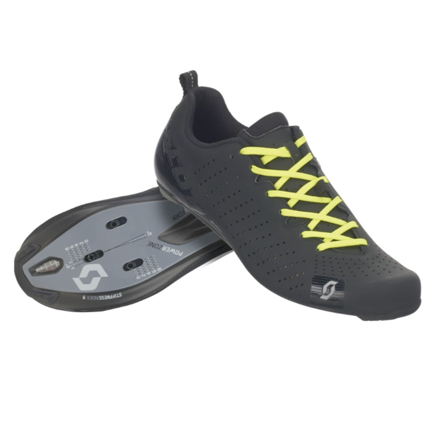 rc flat pedal shoes Scott Road RC Lace Shoe - Matt Black/Gloss Black