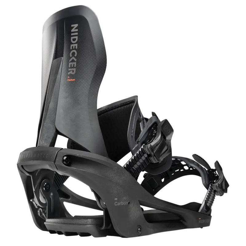 Load image into Gallery viewer, Nidecker Carbon Supermatic Snowboard Bindings 2027