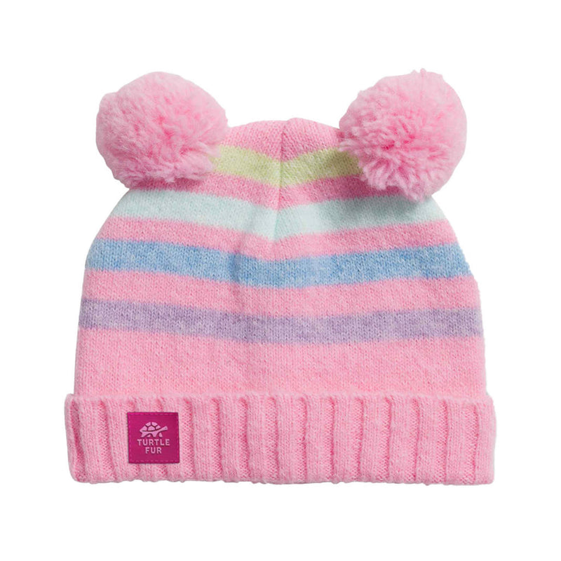 Load image into Gallery viewer, Turtle Fur Toddler Recycled Pom Party Beanie
