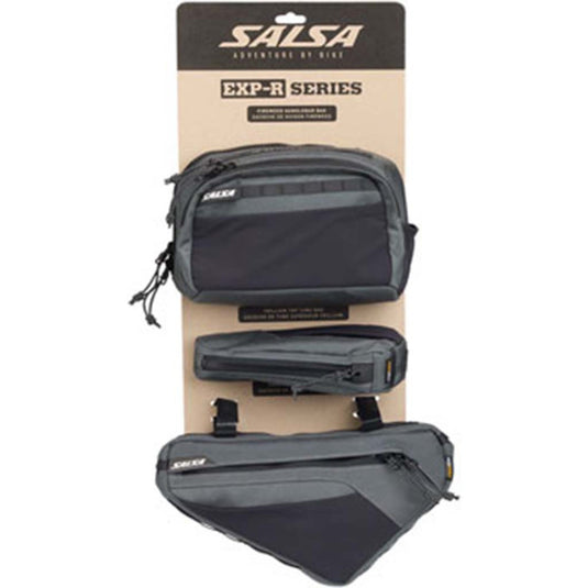 Salsa EXP-R Series Bag Bundle - Includes Campion Frame Bag, Fireweed Handlebar Bag, and Trillium Top Tube Bag (Small)