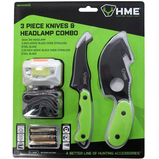 HME 3 Piece Knives and Headlamp Combo