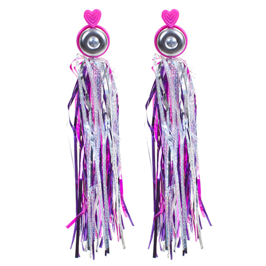Sunlite Heart Combo Bell and Streamers Pink/Purple Pair