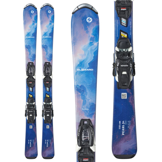 Blizzard Kid's Pearl Jr Skis w/FDT Jr 7.0 Black/White Bindings 2027