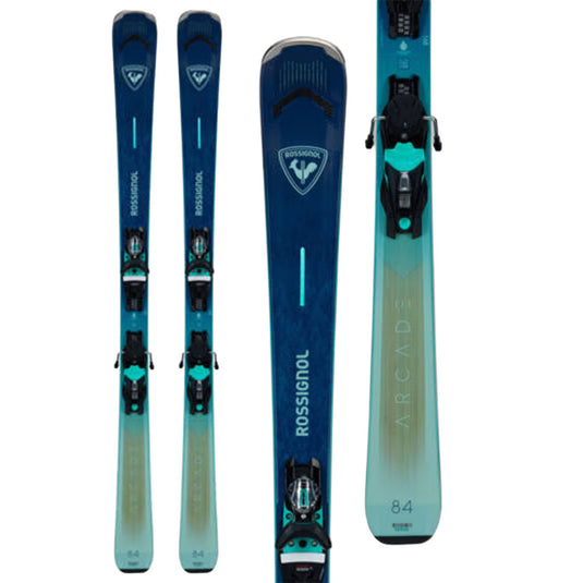 Rossignol Women's Arcade 84 Skis w/NX 12 Konect GW B90 Aqua Black Bindings 2027