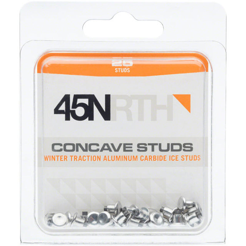 Load image into Gallery viewer, 45NRTH Concave Carbide Aluminum Tire Studs - Pack of 25
