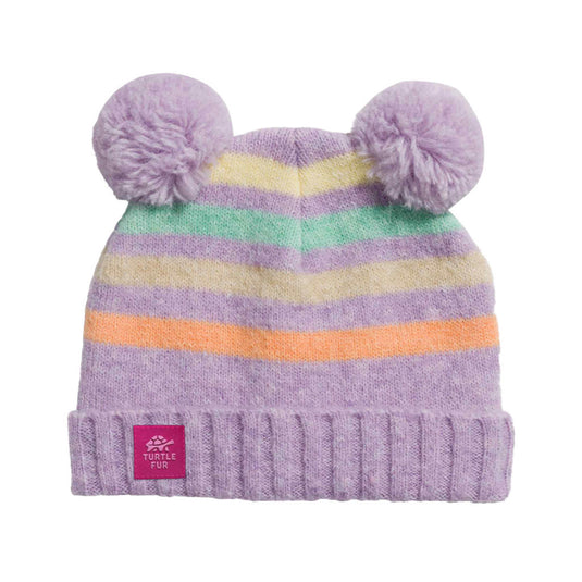 Turtle Fur Toddler Recycled Pom Party Beanie