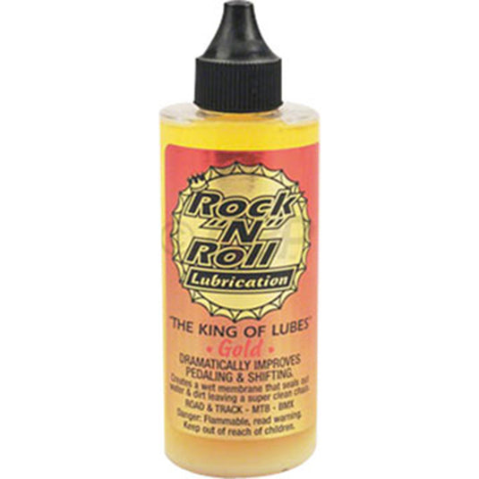 Rock-N-Roll Gold Bike Chain Lube - 4oz, Drip