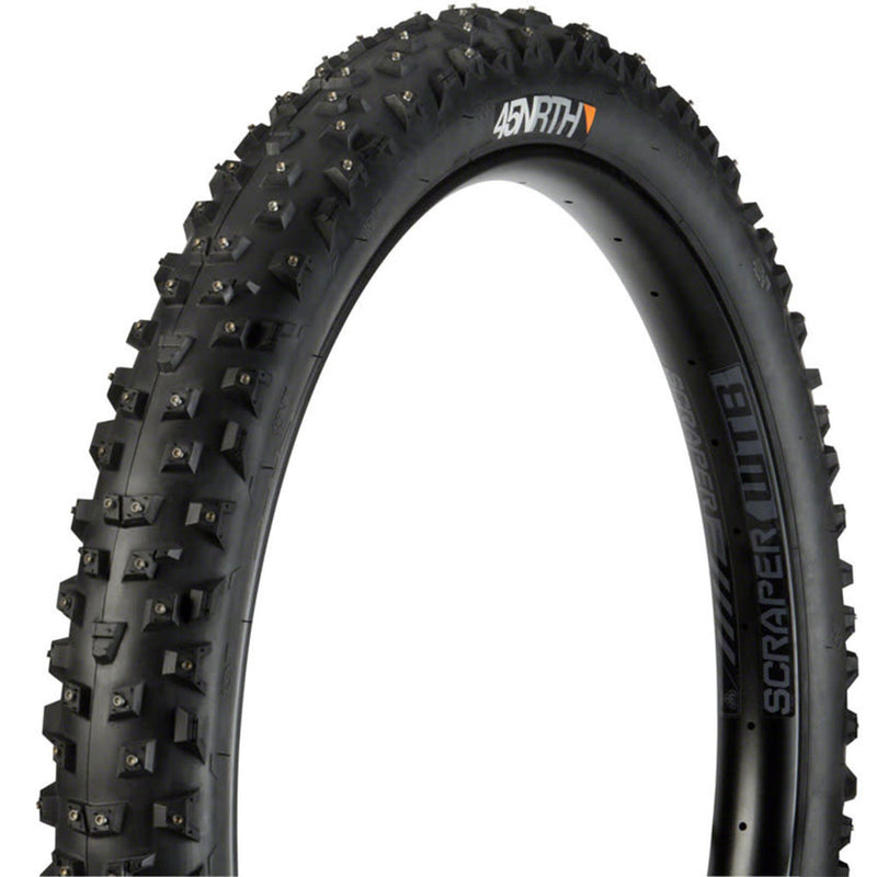 Load image into Gallery viewer, 45NRTH Wrathchild Tire 27.5 x 3 Tubeless Black XL Concave Carbide Aluminum Studs
