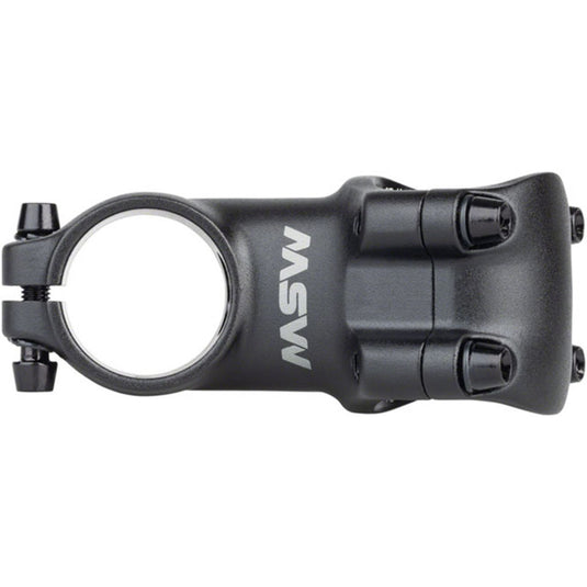 MSW 25 Stem - 60mm, 31.8 Clamp, +/-25, 1-1/8", Aluminum, Black