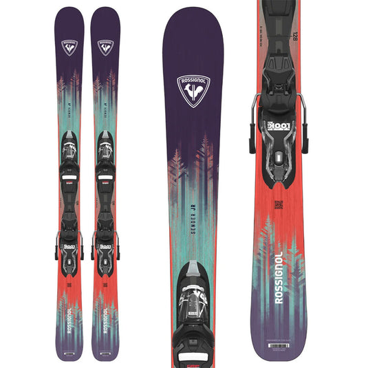 Rossignol Kids' Sender Jr Kid-X Skis w/Kid 4 GW B76 Black Bindings 2027