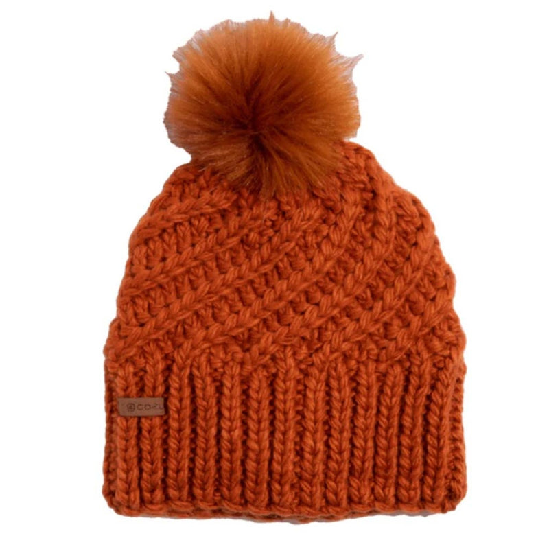 Load image into Gallery viewer, Coal Women's The Maizy Knit Faux Fur Pom Beanie

