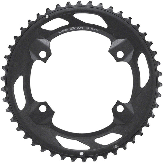 Phil Chainring Shimano FC-RX600-10 Chainring - 46t, 110 BCD, For 2x10, Black ...