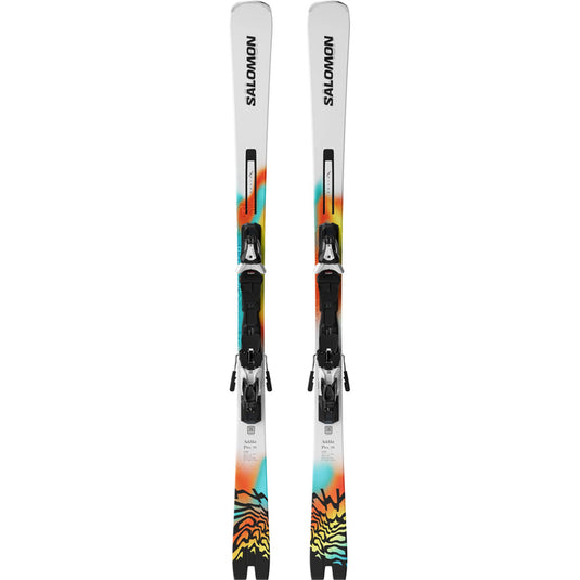 Salomon Addikt Pro 76 Skis w/M12 GW F80 White/Black Bindings 2027