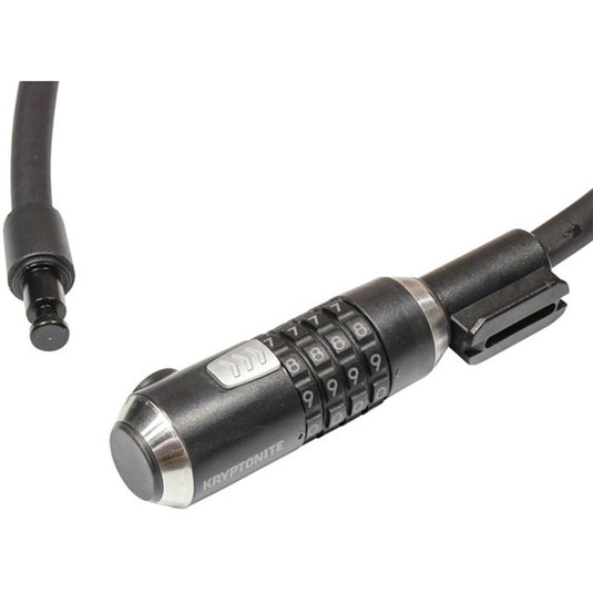 Kryptonite KryptoFlex 1265 Cable Lock - 4-Digit Combo, 65cm x 12mm, Black