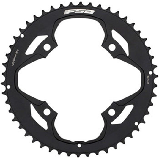 Full Speed Ahead Omega/Vero Pro Road Double Chainring - 50t, 120 BCD, Aluminum, N-11, Black