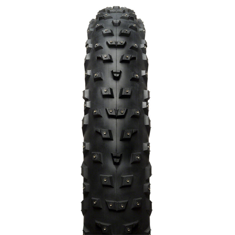 Load image into Gallery viewer, 45NRTH Wrathchild Tire - 26 x 4.6, Tubeless, Folding, Black, 120 TPI, 224 XL Concave Carbide Aluminum Studs
