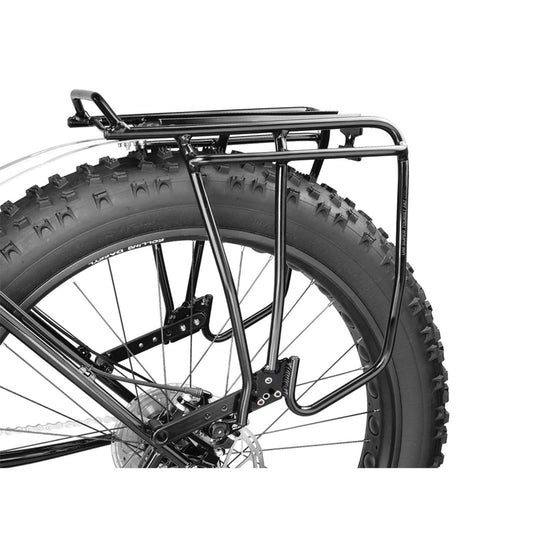 Topeak Uni Super Tourist Fat Disc Rear Rack - Fits 24-26" Fat Tires , MTX 2.0, Black