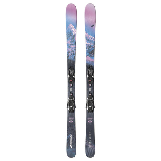 Nordica Kids' Santa Ana 80 S Skis w/Jr 7.0 FDT WB Bindings 2027