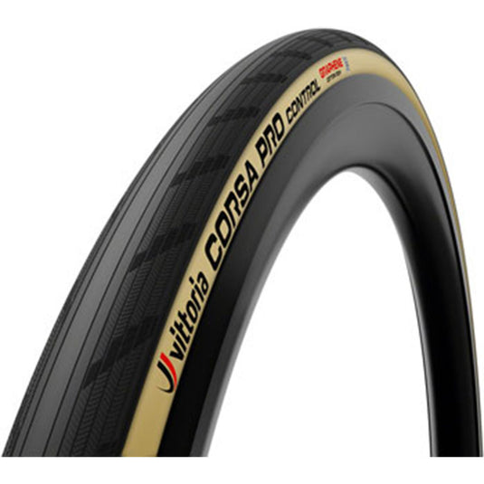 Vittoria Corsa Pro Control Tire - 700 x 42, Tubeless, Folding, Black/Cotton Tan, Race, Graphene, G2.0