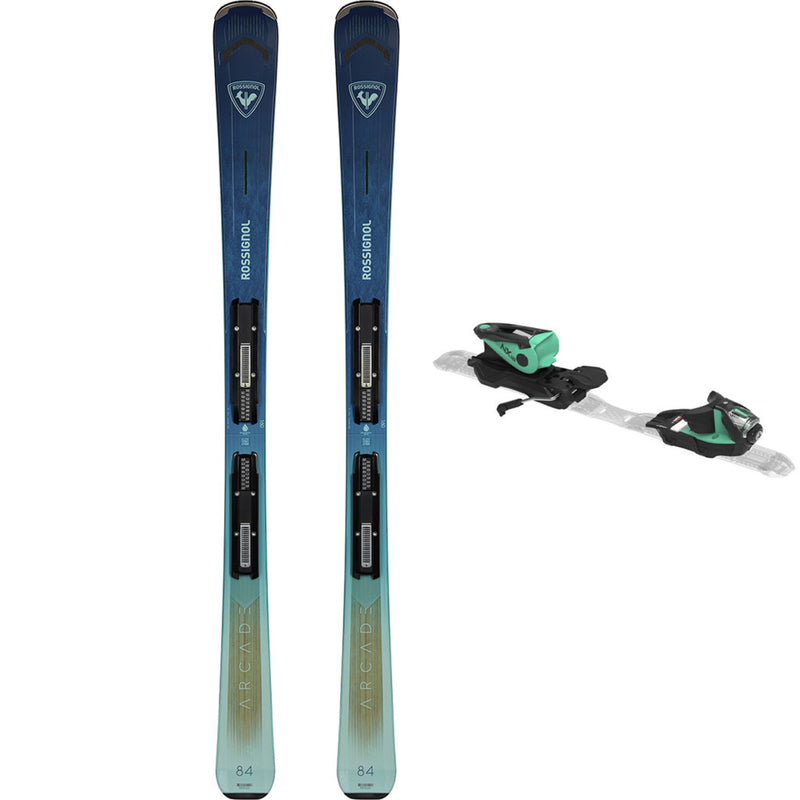 Load image into Gallery viewer, Rossignol Women's Arcade 84 Skis w/NX 12 Konect GW B90 Aqua Black Bindings 2026
