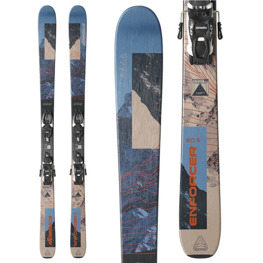 Nordica Kids' Enforcer 80 S Skis w/Jr 7.0 FDT WB Bindings 2027
