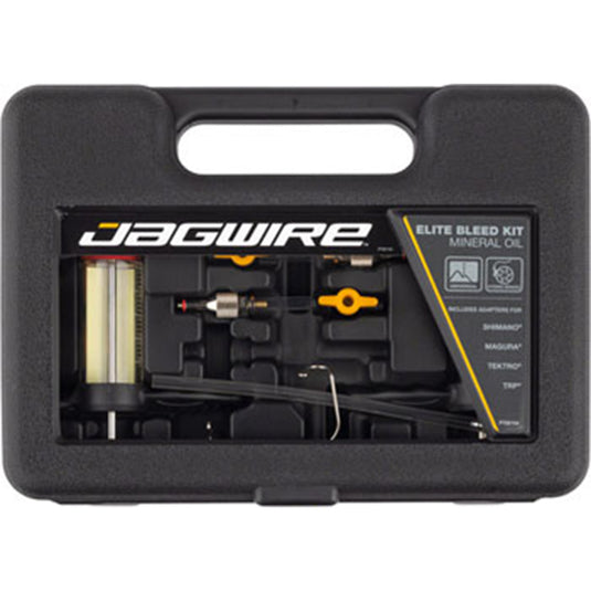 Jagwire Elite Mineral Oil Bleed Kit - Shimano, Magura, Tektro, TRP, Hayes, Adapters Included
