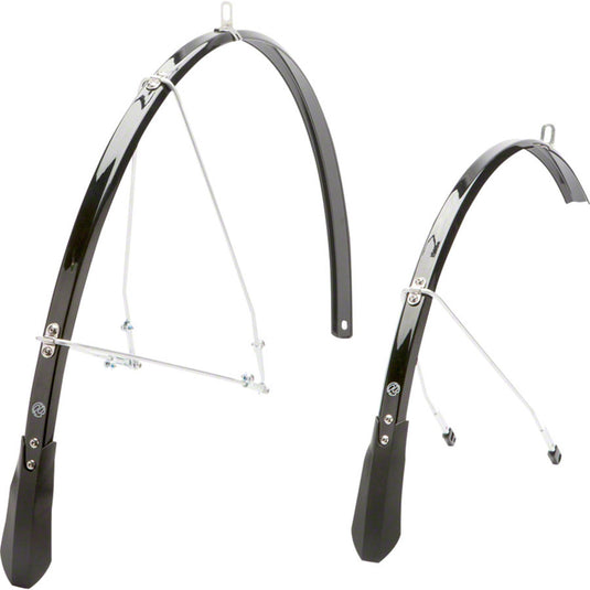 Portland Design Works Poncho Road Fenders: 30mm, 700 x 23, Black