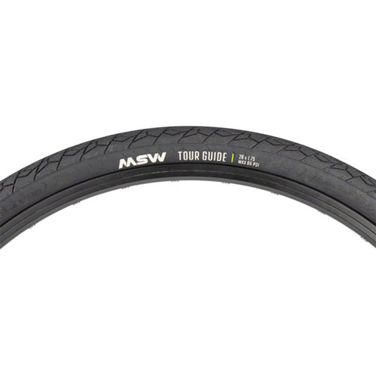 MSW Tour Guide Tire - 26 x 1.75, Black, Rigid Wire Bead, 33tpi
