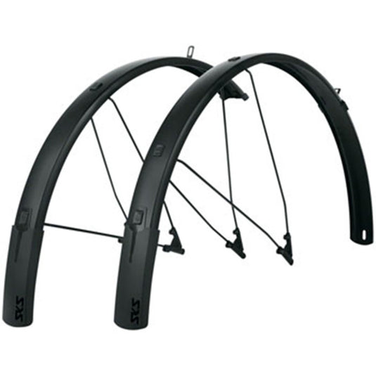 SKS B56 Bluemels Style Full Coverage Fender Set - 56mm, 700 x 38-47, Matte Black