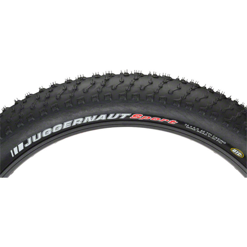 Load image into Gallery viewer, Kenda Juggernaut Sport FatBike Wire Tire, 26 x 4.00 - Black
