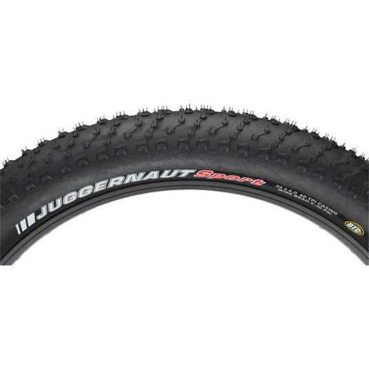 Kenda Juggernaut Sport FatBike Wire Tire, 26 x 4.00 - Black
