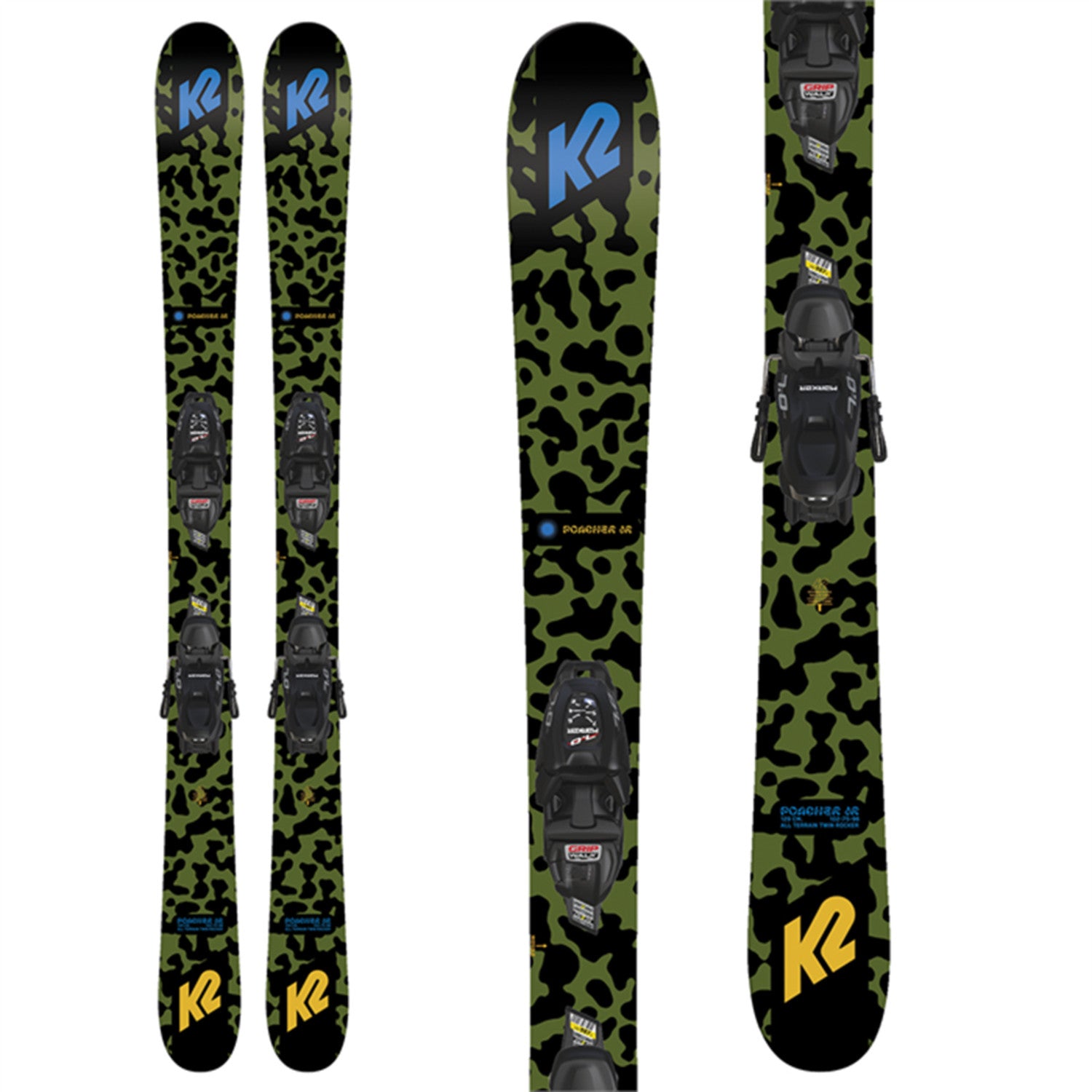 【ヌプリ】K2 SideKick Skies 153cm + スキン K2 Kids' Poacher Jr Skis w/FDT 4.5 Bindings 2023 – Philbricks Ski