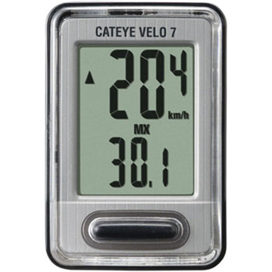 CatEye Velo 7 Bike Computer - Wired, Black