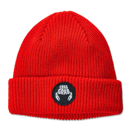 Crab Grab Circle Patch Beanie