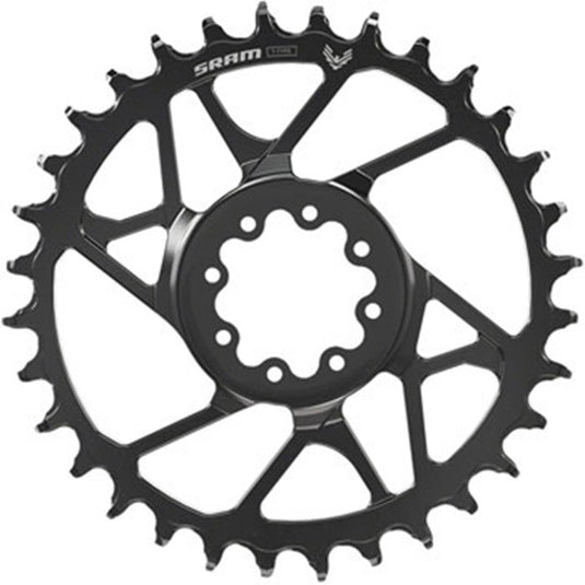 SRAM S1000 Eagle T-Type Direct Mount Chainring - 30t, 12-Speed, 8-Bolt Direct Mount, 3mm Offset, Steel, Black