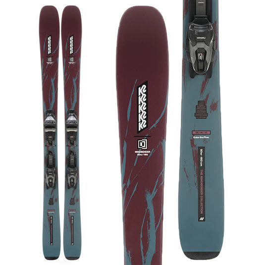 K2 Women's Mindbender 90 Skis w/M3 10 100 Black/Anthracite Bindings 2027