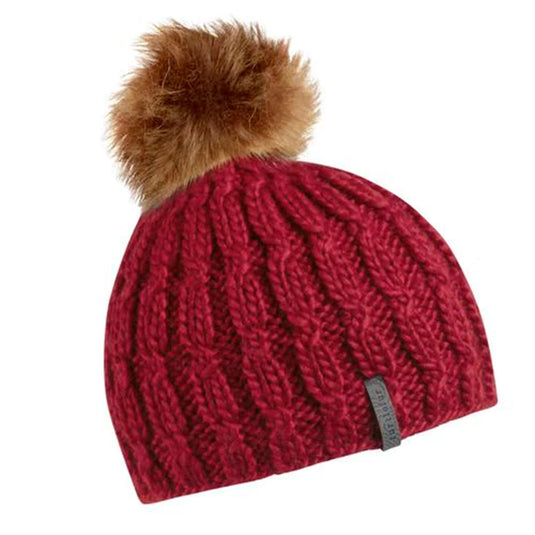 Turtle Fur Women's Merino Wool Fifi Faux Fur Pom Beanie