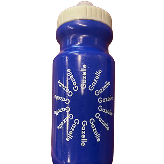 Gazelle Water Bottle Blue w/White Gazelle