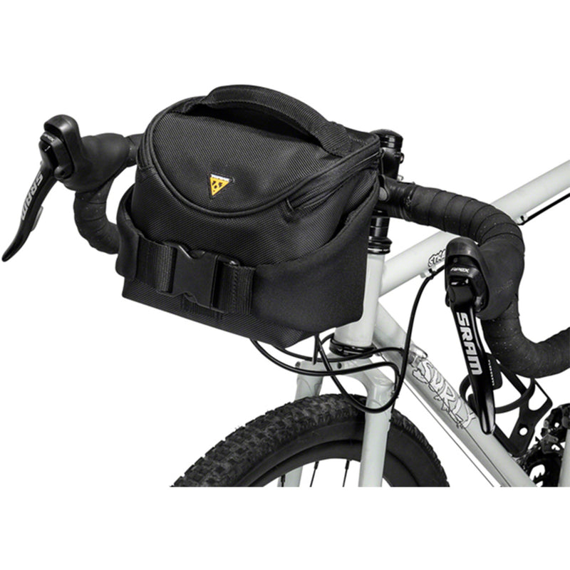 Load image into Gallery viewer, Topeak Compact Handlebar Bag/Fanny Pack - Includes Fixer 8, Black
