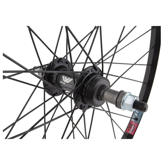 Wheel Master 24x1.75" Rear Wheel - Alloy, 5/6/7sp FW, BO, Black, 36H