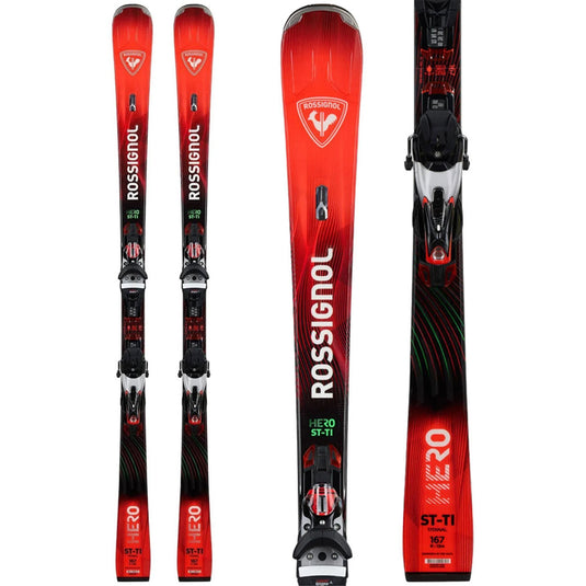 Rossignol Hero ST Ti Skis w/SPX 14 Konect GW B80 Silver/Red Bindings 2026