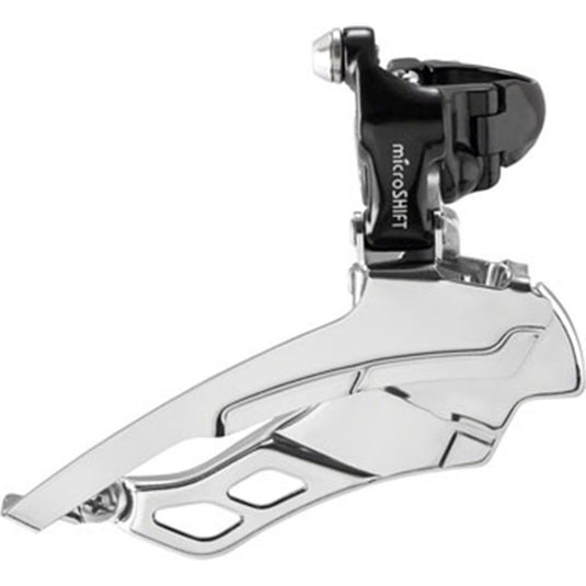 microSHIFT R10 Front Derailleur - 10-Speed Triple, 50/39/30t, Band Clamp, Shimano Compatible, Black