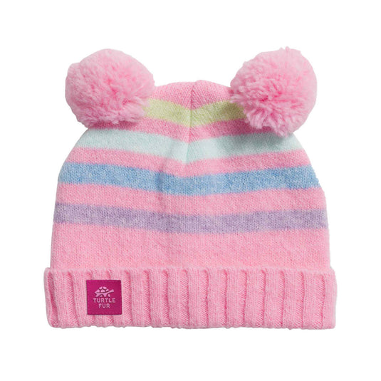 Turtle Fur Toddler Recycled Pom Party Beanie